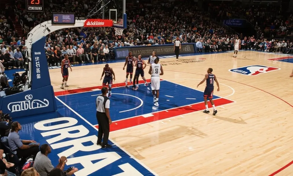 NBA赛场激烈瞬间